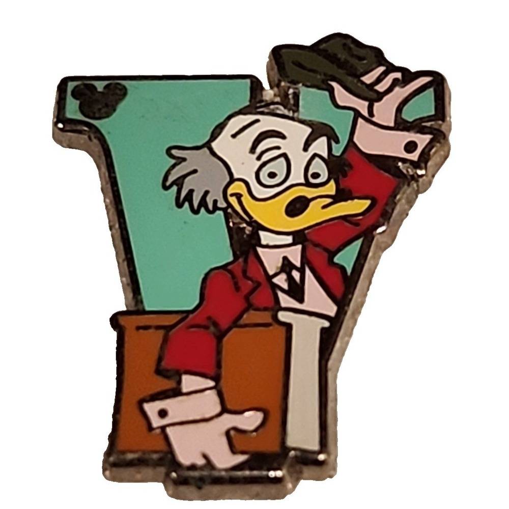 Disney Parks Alphabet Series Ludwig Von Drake Letter V Enamel Trading Pin 2023